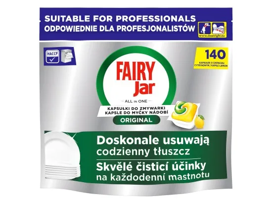 Jar Professional Original Fresh Lemon kapsle na nádobí 140 ks