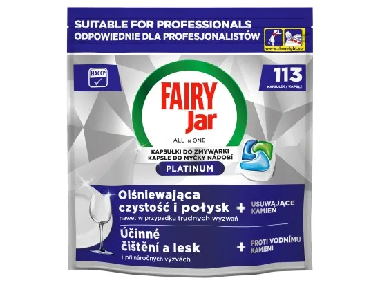 Jar Professional Platinum kapsle do myčky nádobí 113 ks
