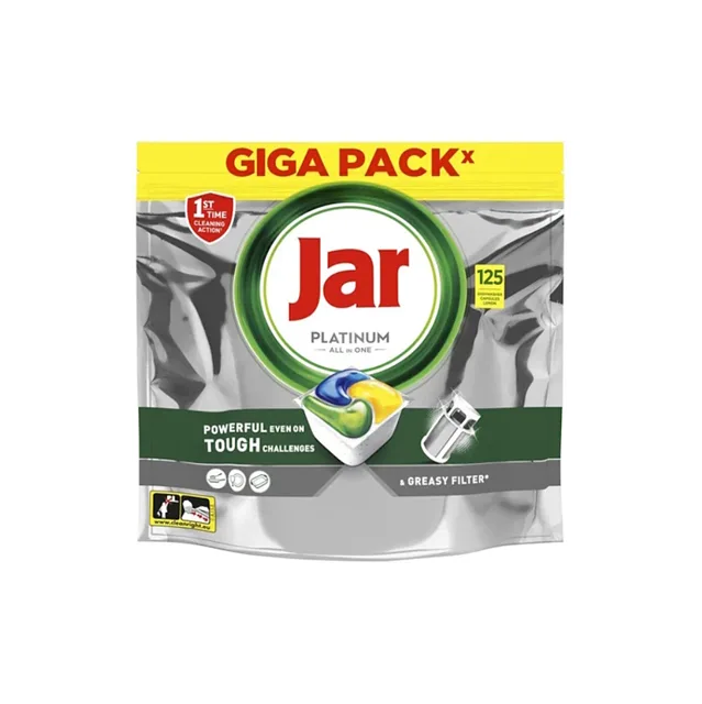 JAR Tablety do myčky Platinum All-in-One 125 kusů