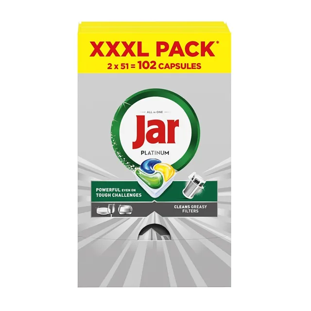 JAR Tablety do myčky Platinum Box 2 x 51 kusů
