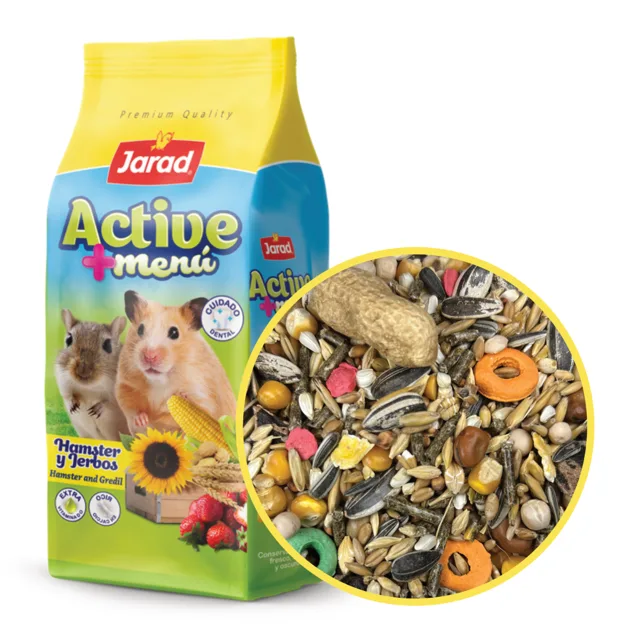 Jarad Active+ Křeček &amp; Pískomil - 2x800g