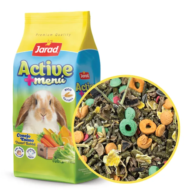 Jarad Active+ Zakrslý Králík Vláknina - 800g