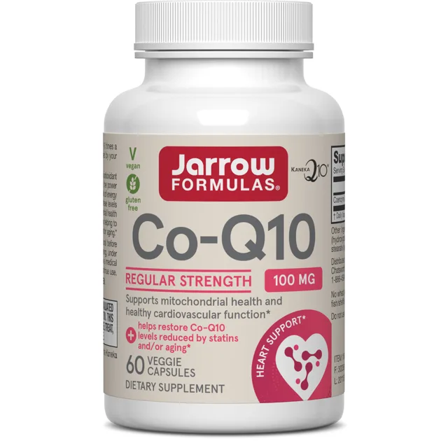 Jarrow Formulas CoQ10, 100 mg, 60 rostlinných kapslí