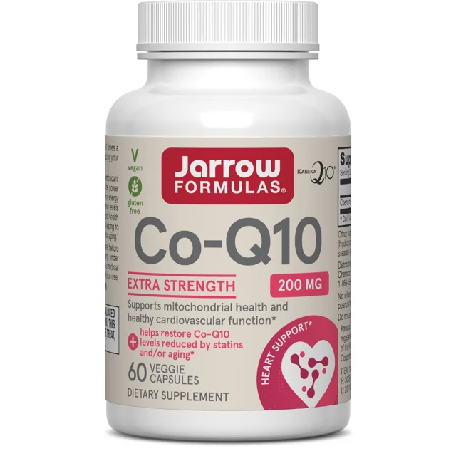Jarrow Formulas CoQ10, 200 mg, 60 rostlinných kapslí