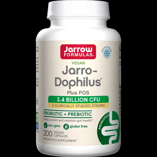 Jarrow Formulas Jarro-Dophilus + FOS, 200 rostlinných kapslí