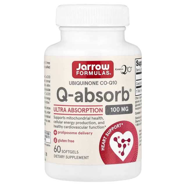 Jarrow Formulas Koenzym Q10 (ubichinon), 100 mg, 60 softgelových kapslí