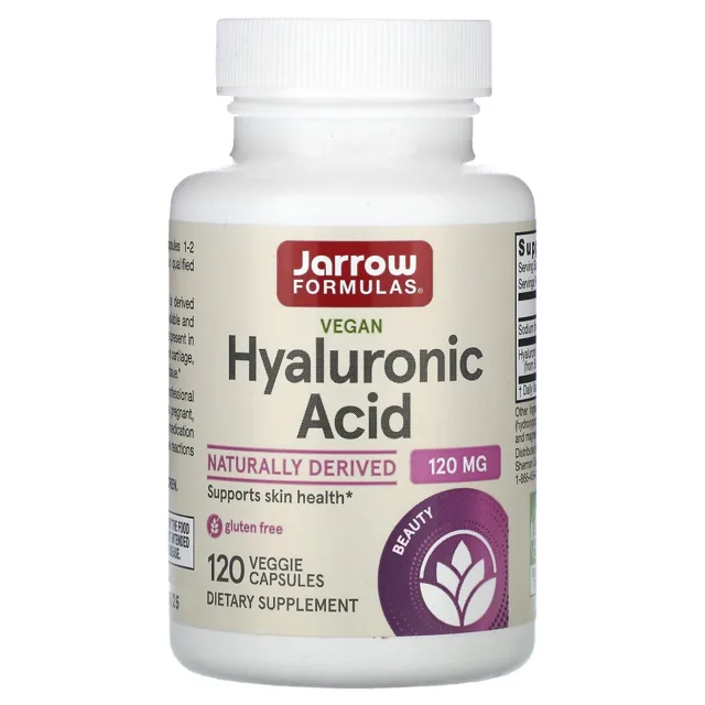 Jarrow Formulas Kyselina hyaluronová, 120 mg, 120 rostlinných kapslí