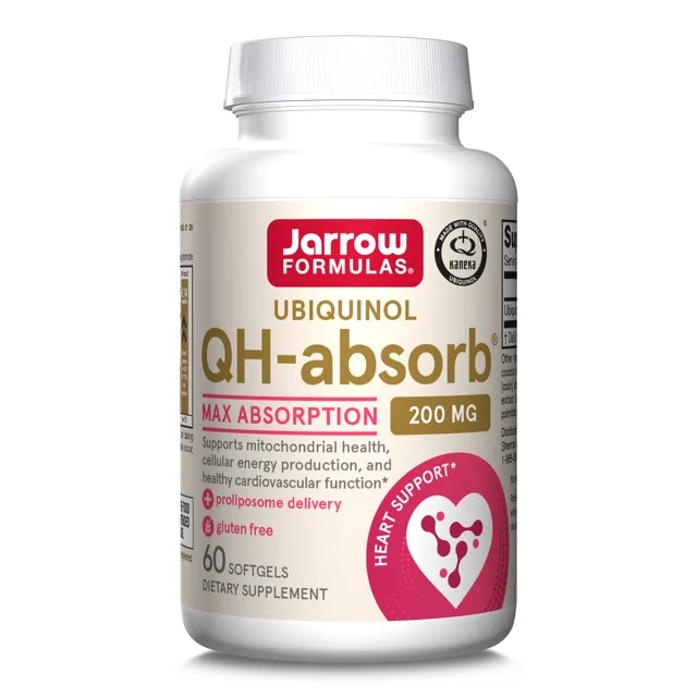 Jarrow Formulas Ubichinol QH-absorb, 200 mg, 60 softgelových kapslí