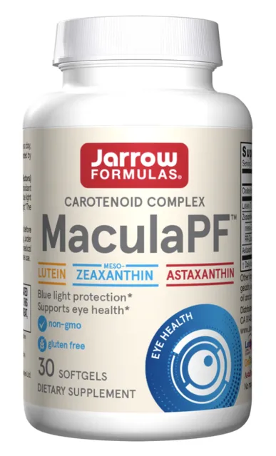 Jarrow MaculaPF, komplex antioxidantů pro zdraví očí, 30 softgelových kapslí