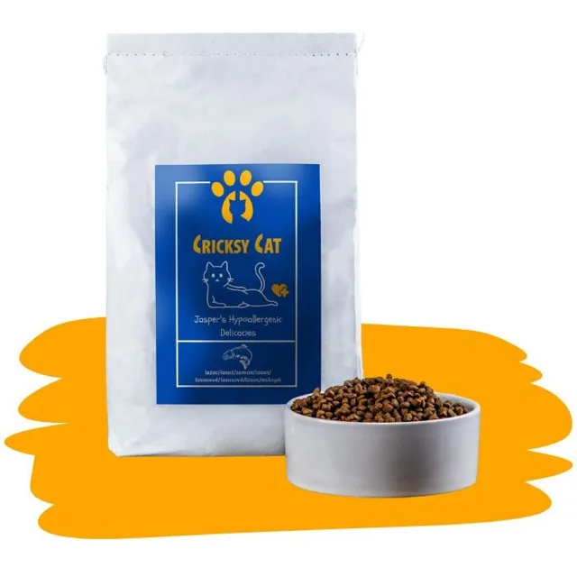 Jasper hypoalergenní suché krmivo pro kočky s lososem (prémiová receptura bez pšeničného lepku a kuřecího masa) - 1 kg