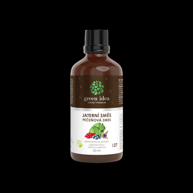 Jaterní směs (HEPAMIX) tinktura – kapky 50 ml – Green idea