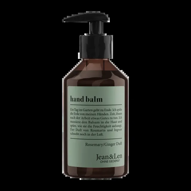 Jean&Len Balzám na ruce Rozmarýn a zázvor 250 ml