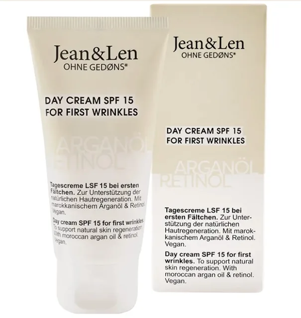 Jean&Len Jean & Len Regenerační denní krém SPF15 Arganový olej a retinol, na první vrásky 50 ml