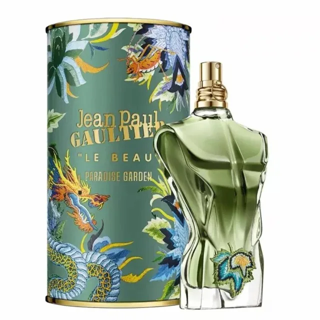 Jean Paul Gaultier Le Beau Paradise Garden parfémovaná voda pro muže 125 ml – Rozbalené (ale plné) Stav: minimálně 90 % objemu a bez krabice