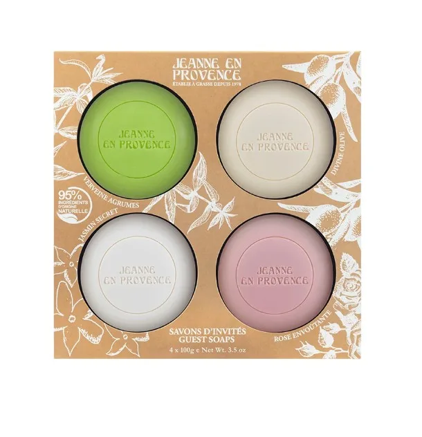 Jeanne En Provence Savons D`Invites - sada mýdel 4 x 100 g