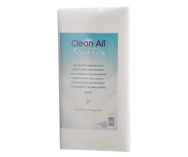 Jednorázový ručník Sibel Clean All Quick Dry 40 x 75 cm - 100 ks (4410801) + dárek zdarma