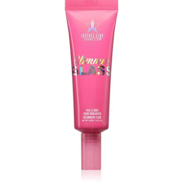 Jeffree Star Cosmetics Glimmer Glass Face & Body Highlighter tekutý rozjasňovač na tělo a obličej odstín Diamond In The Muff 45 ml