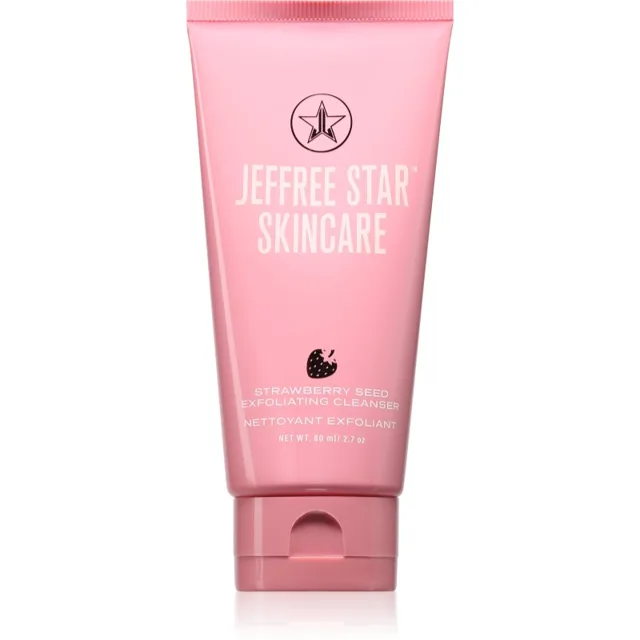 Jeffree Star Cosmetics Jeffree Star Skin Strawberry Water exfoliační čisticí emulze 80 ml