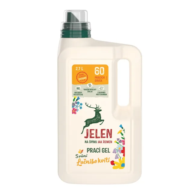 Jelen Prací gel s vůní luční kvítí 2,7 l