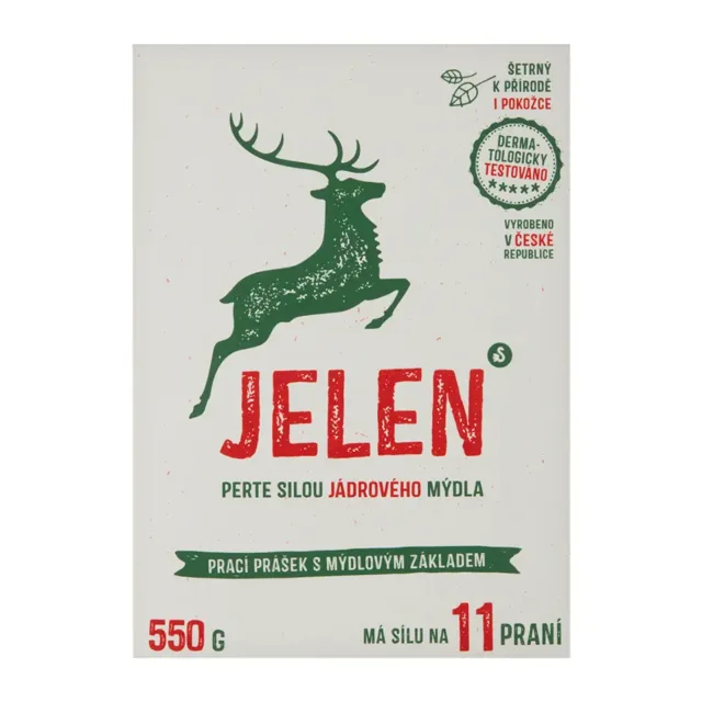 Jelen Prací prášek s mýdlovým základem 11 pd 0,55 kg