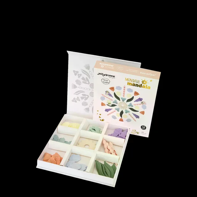 Jellystone Designs Senzorická antistresová mandala pro děti, pastelová