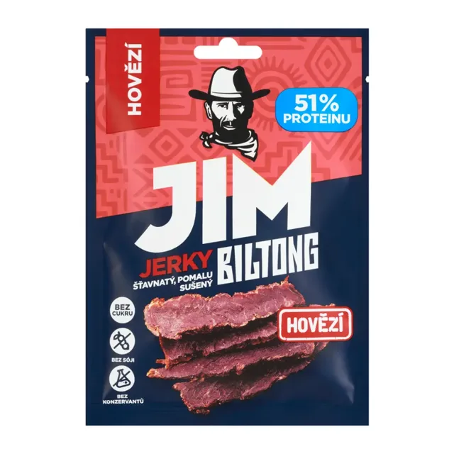 Jim Jerky Sušené hovězí maso Biltong