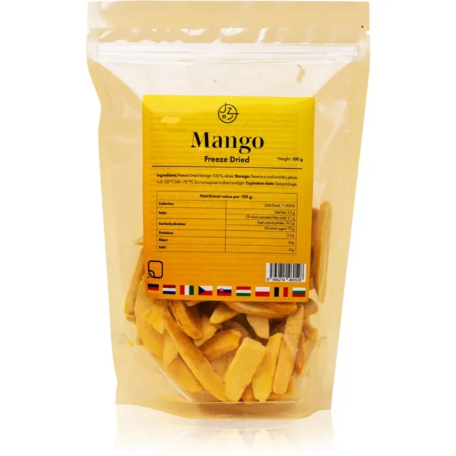 Jíme zdravě Lyofilizované mango mrazem sušené ovoce 100 g
