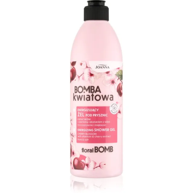 Joanna Floral Bomb Energizing sprchový gel Cherry Blossom 500 ml