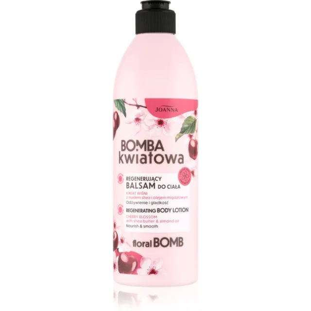 Joanna Floral Bomb Regenerating regenerační tělové mléko Cherry Blossom 500 g