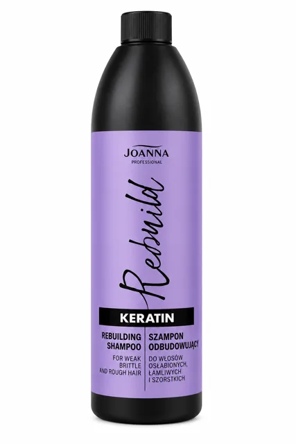 Joanna Professional Keratin Rebuilding Shampoo 1000 ml (poškozený aplikátor)