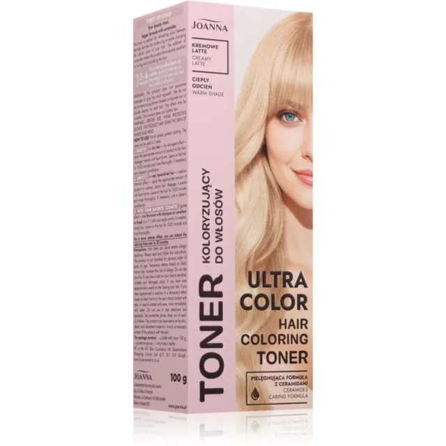 Joanna Ultra Color barevný toner odstín Creamy Latte 100 g