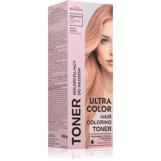 Joanna Ultra Color barevný toner odstín Strawberry Latte 100 g