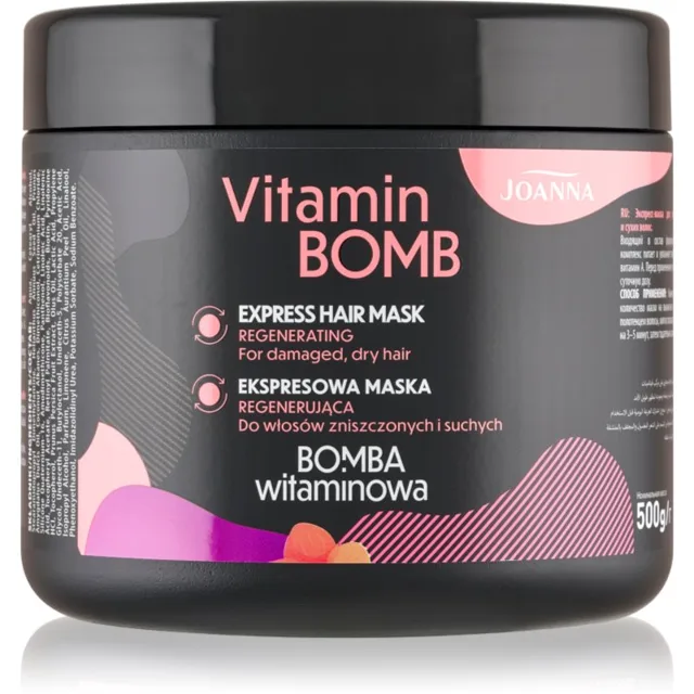 Joanna Vitamin Bomb Express Hair Mask maska pro suché a poškozené vlasy 500 ml
