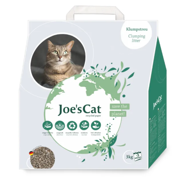 Joe's Cat hrudkující stelivo pro kočky z recyklovaného papíru - 32 l (12 kg)