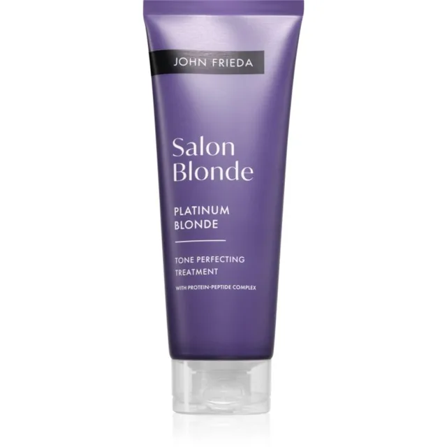 John Frieda Salon Blonde Tone Perfecting Treatment tónovací krém pro zvýraznění barvy vlasů odstín Platinum Blonde 120 ml
