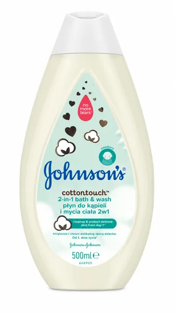 Johnson&Johnson Johnson’s Cottontouch 2v1 Bath & Wash 500 ml (poškozený aplikátor)