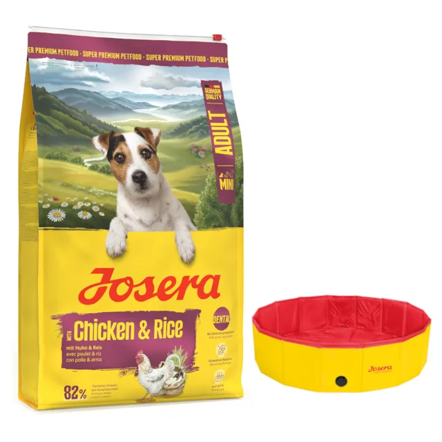 Josera 10 kg / 12, 5 kg + bazének pro psy - Ø 120 x V 30 cm zdarma - Mini Chicken & Rice 10 kg