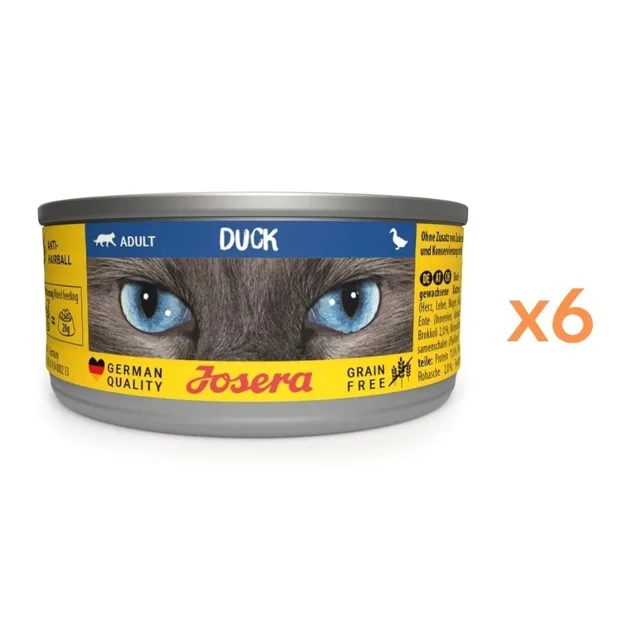 JOSERA Adult Duck 6x85g vlhké krmivo pro kočky s kachnou