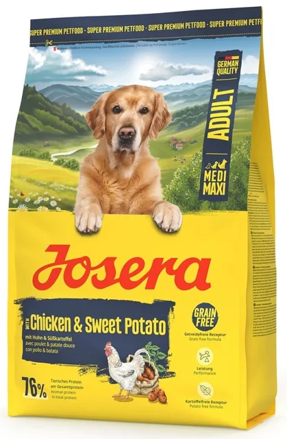 JOSERA Chicken with Sweet Potato Adult 3kg bezobilné krmivo pro střední a velké plemena