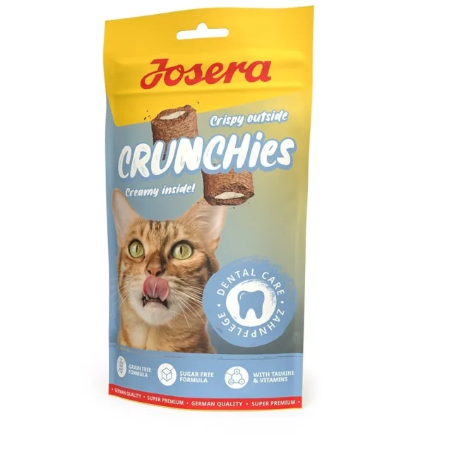 JOSERA Crunchies Dental 60 g křupavé pamlsky pro kočky na zuby