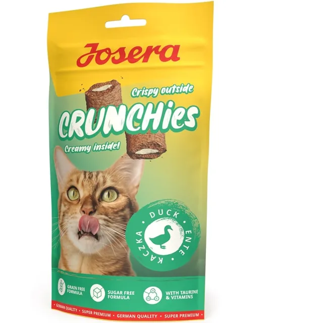 JOSERA Crunchies Duck 60 g křupavé pamlsky s kachnou pro kočky