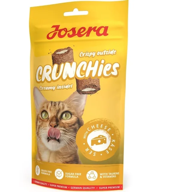 JOSERA Crunchies with Cheese 60 g křupavé pamlsky se sýrem pro kočky