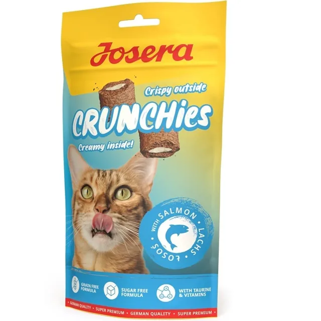 JOSERA Crunchies with Salmon 60 g křupavé pamlsky s lososem pro kočky