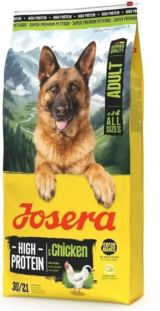 JOSERA High Protein Adult Chicken 12,5kg vysoce energetické krmivo pro sportovní a chovné psy