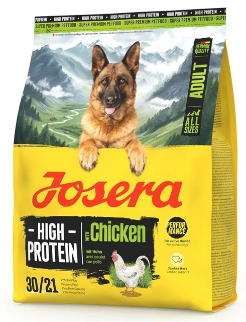JOSERA High Protein Adult Chicken 900g vysoce energetické krmivo pro sportovní psy