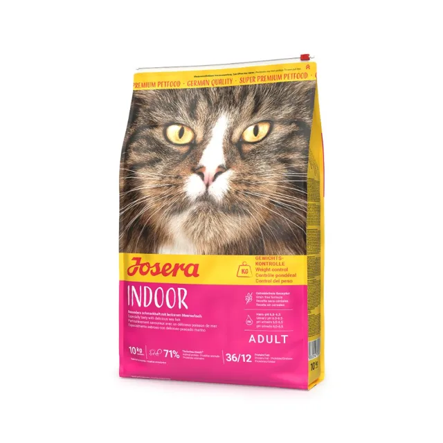 JOSERA Indoor 10 kg bezobilné granule pro kočky po sterilizaci