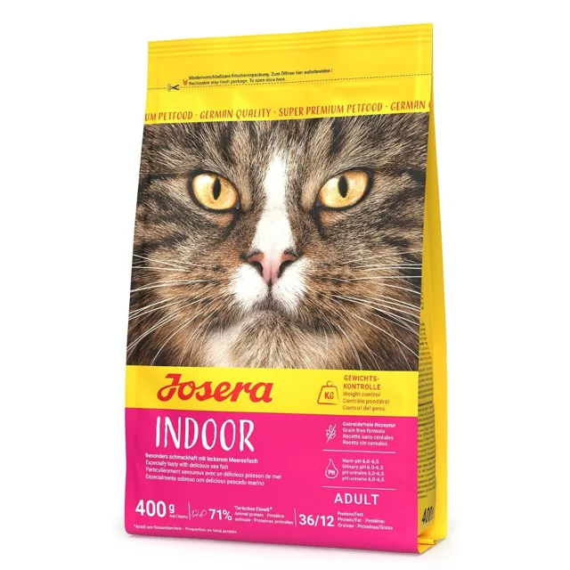 JOSERA Indoor Cat 400 g bezobilné krmivo pro domácí kočky