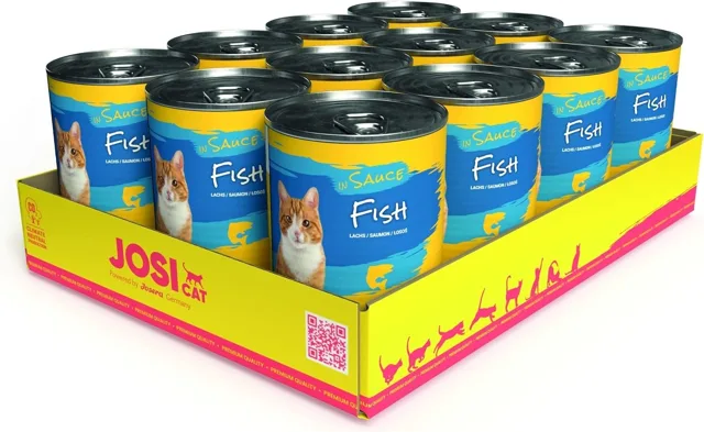 JOSERA JosiCat 12 x 415g treska v omáčce