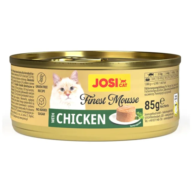 JOSERA JosiCat Finest Mousse with Chicken 85 g pěna s kuřecím masem pro kočky