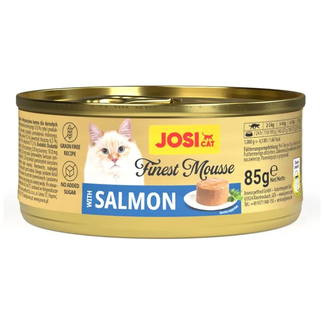 JOSERA JosiCat Finest Mousse with Salmon 85 g pěna s lososem pro kočky